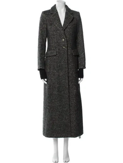 Pre-owned Favorite Daughter Wool Trench Coat In Multi