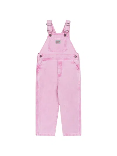 Favorite People Kids' Adjustable Straps Overalls In Pink