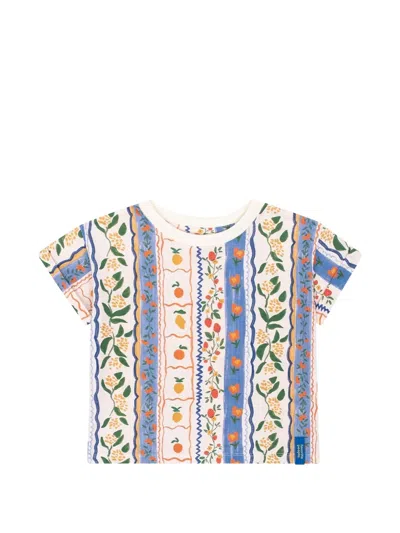Favorite People Kids' Amalfi Patterned T-shirt In White