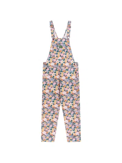 Favorite People Blossom Floral-print Overalls In Blue