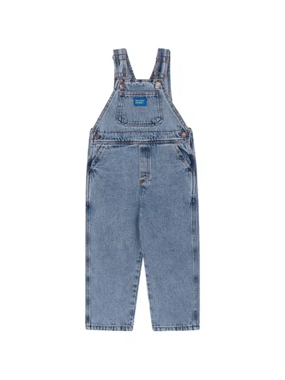 Favorite People Kids' Denim Dungarees In Blue