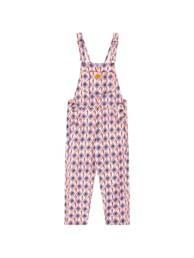 Favorite People Formaggio Maternity Cotton Dungarees In Purple