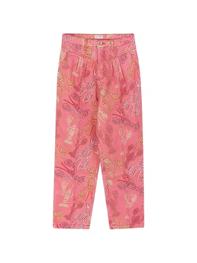 Favorite People Mamma Mia Printed Trousers In Pink