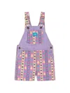 Favorite People Multicoloured Pattern Overalls In Purple