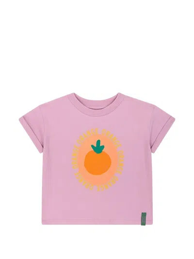 Favorite People Kids' Sole Mio Illustration Relaxed T-shirt In Purple