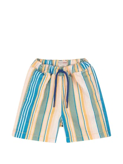 Favorite People Kids' Striped Drawstring Shorts In Multi