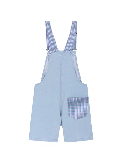 Favorite People Tagliatelle Short Overalls In Blue