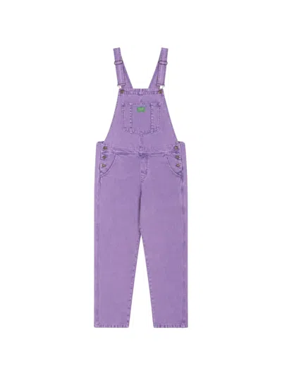 Favorite People Violet Maternity Overalls In Purple
