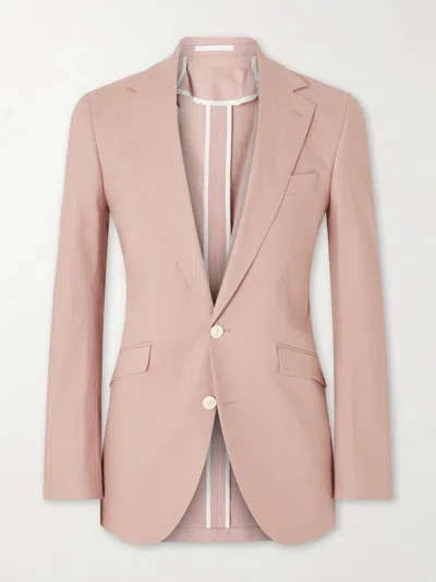 Favourbrook Cooper Linen-blend Suit Jacket In Pink