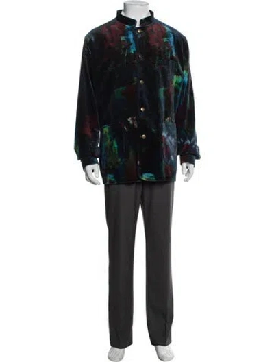 Pre-owned Favourbrook Floral Print Blazer In Multicolor