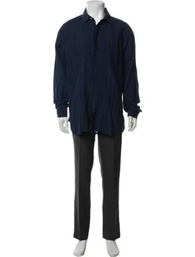 Pre-owned Favourbrook Long Sleeve Dress Shirt In Blue
