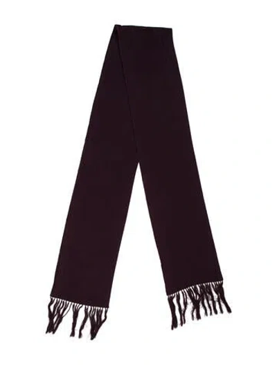 Pre-owned Favourbrook Silk Scarf In Purple