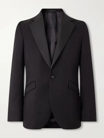 Favourbrook Tommy Grosgrain-trimmed Wool Tuxedo Jacket In Black