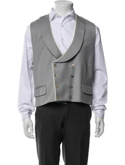 Pre-owned Favourbrook Wool Suit Vest In Gray