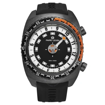 Favre Leuba Raider Harpoon Automatic Black Dial Men's Watch 00.10101.09.13.31 In Black / Orange