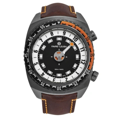 Favre Leuba Raider Harpoon Automatic Black Dial Men's Watch 00.10101.09.13.44 In Black / Brown / Orange