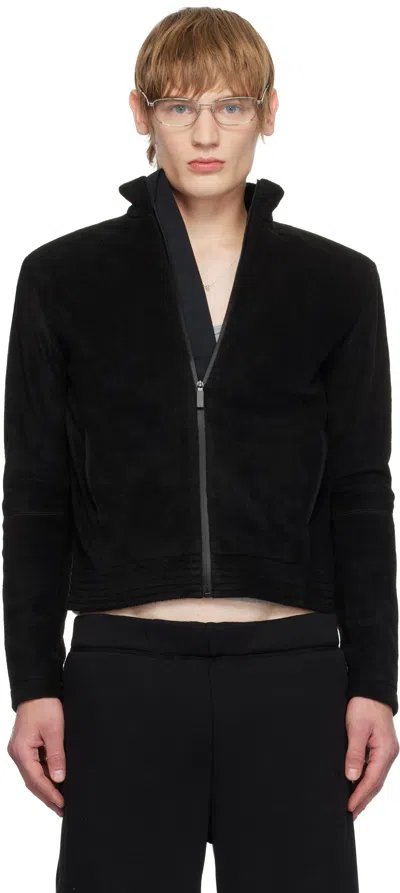 Fax Copy Express Black Fleece Zip-up Jacket
