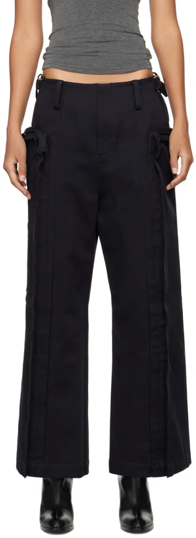 Fax Copy Express Black 'the Cargo' Trousers