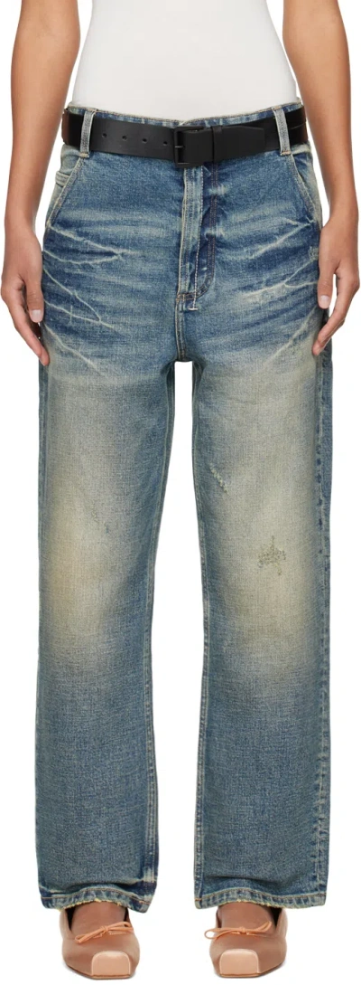 Fax Copy Express Blue Workers Jeans