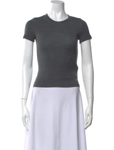 Pre-owned Fax Copy Express Crew Neck Short Sleeve T-shirt In Grey