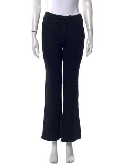 Pre-owned Fax Copy Express Flared Pants In Black