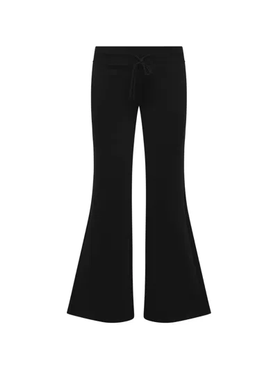 Fax Copy Express Flared Track Pants In Black