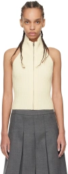Fax Copy Express Off-white Open Back Sweater In White