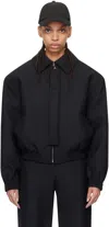 Fax Copy Express Ssense Exclusive Black Jacket In Black
