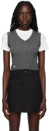 Fax Copy Express Ssense Exclusive Gray Vest In Grey