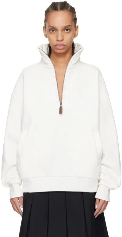 Fax Copy Express Ssense Exclusive White Sweatshirt