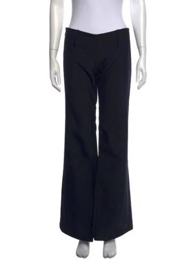 Pre-owned Fax Copy Express Straight Leg Pants In Black