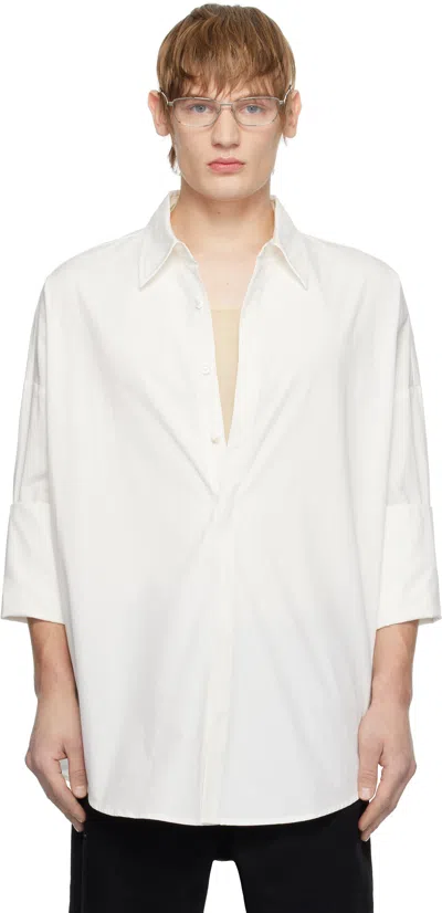 Fax Copy Express White Oversized Shirt