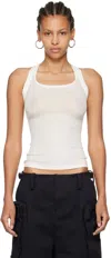 Fax Copy Express White 'the High Halter' Tank Top In White
