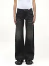 Fax Copy Express Women's Dirty Wash Straight Jeans