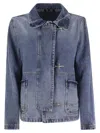 Fay 3 Ganci In Cotton Denim Jacket In Blue