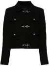 Fay 3-hook Wool Jacket In 黑色