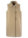 Fay 3 Ganci Lined Waistcoat In Beige