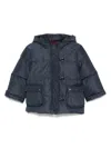 Fay 3 Ganci Puffer Jacket In Blue