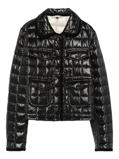 Fay 3 Ganci Short Padded Jacket In Black