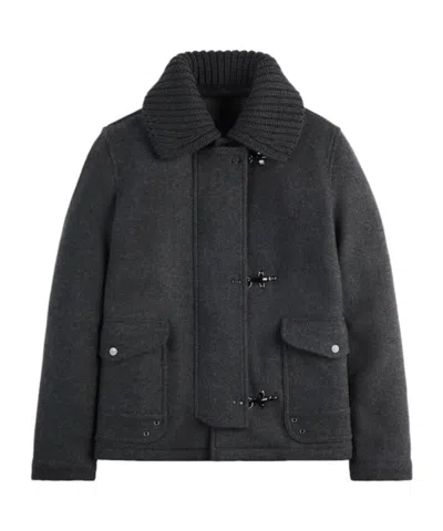 Fay 3 Ganci Wool Jacket In Gray