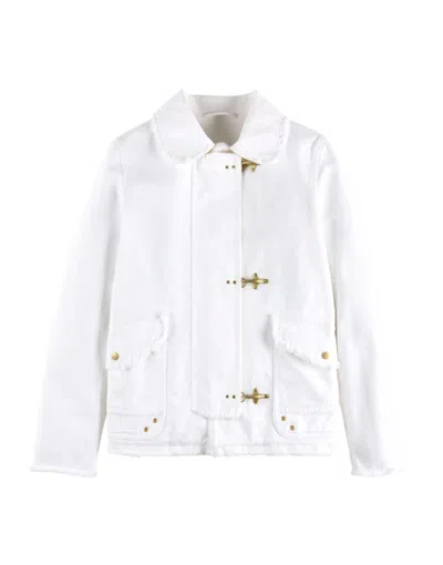 Fay 3 Ganci Workwear-inspired Jacket In White