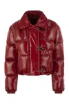 Fay Brunello Cucinelli Nylon Down Jacket In Red