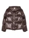 Fay 3-hook Down Jacket In Brown