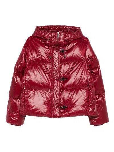 Fay 3-hook Down Jacket With Red Hood