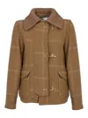 Fay 3-hook Jacket In Brown