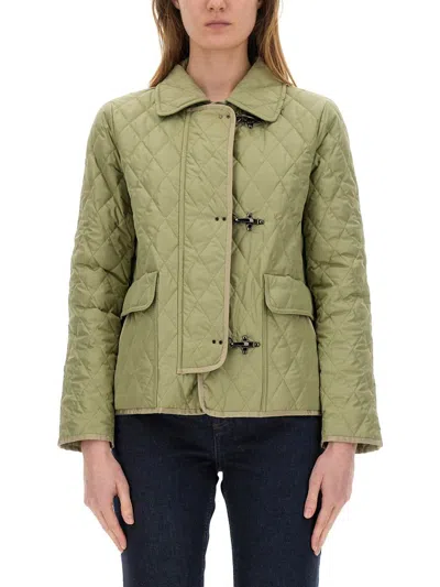 FAY FAY 3-HOOK NYLON QUILTED JACKET