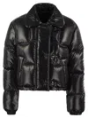 Fay Mini Cropped Down Jacket With Hooks In Black