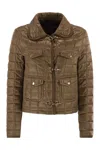 Fay Women 3 Hooks In Technical Checkered Fabric In Brown