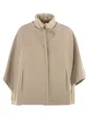Fay 3-in-1 Double-sided Wool And Cashmere Cape In Neutral