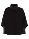 Fay 3-in-1 Double-sided Wool And Cashmere Cape In Black